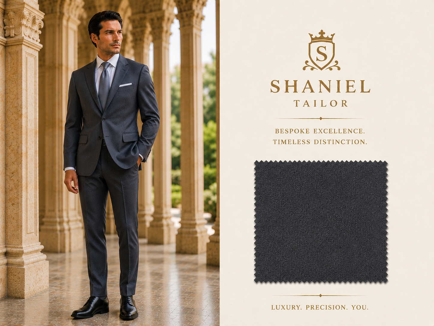 Loro Piana Super 150s Navy fabric
